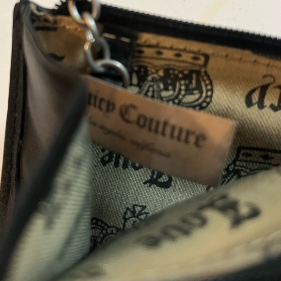 Juicy Couture Change Purse Brown Bling Front - Picture 4 of 7